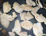 ササミとキノコの卵黄ソース焼き作り方6写真