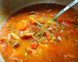 野菜たっぷり鶏のトマトスープ♪作り方1写真