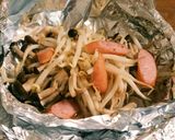 簡単お摘みモヤシのホイル焼作り方7写真
