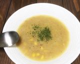 男の 玉ねぎ1個分ツナコーンスープ作り方4写真