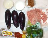 ナス・ピーマン・ひき肉の簡単甘みそ炒め物作り方1写真
