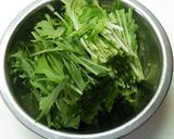 豚肉と水菜のうどん作り方1写真