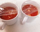 レンジで簡単☆さば缶トマトスープ作り方4写真
