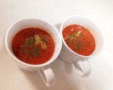 レンジで簡単☆さば缶トマトスープ作り方5写真