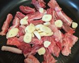 牛すじとししとうの塩炒め作り方1写真