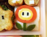 マリオキャラ弁★キノピコ弁当（フラワー）作り方1写真