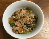 15分簡単レシピ豚肉とナスの生姜焼き風丼作り方9写真