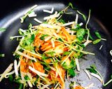 豆苗モヤシキムチの揚げ包み作り方3写真