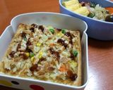 食パン１枚！ポテサラ*焼コロッケトースト作り方4写真