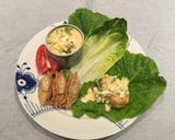 ＊王将餃子カレータルタル葉っぱ巻き作り方2写真