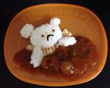 ★しろくまちゃんハヤシライス★作り方2写真