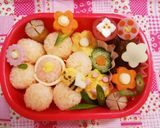 キャラ弁☆お花畑にみつばちさん♪弁当作り方6写真