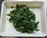 小松菜のごまあえ　給食作り方2写真