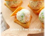 生ハムと枝豆のチーズボール＊チーザサンド作り方6写真