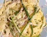にんにく入りアスパラのクリームパスタ作り方6写真