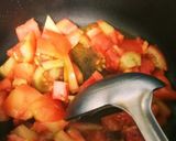 トマト、めかぶ、豆腐のヘルシースープ作り方3写真