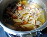 超～やわらか馬肉と根菜の煮込み料理作り方4写真