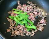 ノンオイルで、牛肉の酢玉ねぎ炒め。作り方2写真