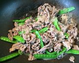 ノンオイルで、牛肉の酢玉ねぎ炒め。作り方3写真
