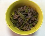 ノンオイルで、牛肉の酢玉ねぎ炒め。作り方4写真