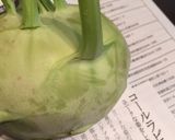 コールラビの炒め物作り方1写真
