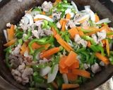 ピーマンと人参・豚肉の炒め物（煮？）作り方4写真