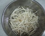 簡単！人参とゴボウのニンニク醤油きんぴら作り方1写真
