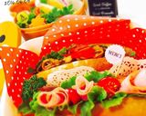 クルクル巻いたハムのサンドイッチ作り方4写真