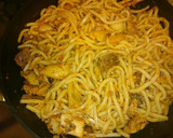 簡単☆旨い☆さば缶とキムチの焼きうどん作り方6写真