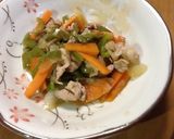 ピーマンと人参・豚肉の炒め物（煮？）作り方5写真