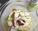 生ハムとトマトの冷製パスタ！作り方3写真