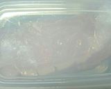 料理に使う 豚厚切肉酒ﾐﾘﾝ漬(保存食)作り方8写真