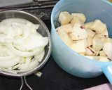 サツマイモのココナッツミルクシチュー作り方1写真