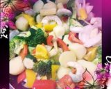 黒卵焼きと色とりどり野菜いため作り方2写真