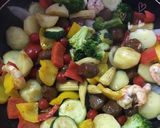 黒卵焼きと色とりどり野菜いため作り方3写真