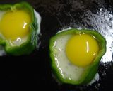 ピーマン目玉焼き♪（お弁当おかず）作り方2写真