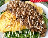 ♡チーズオムレツの肉味噌ソースがけ♡作り方14写真