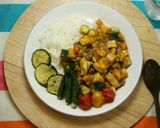 煮込まず簡単!夏野菜で♪シーフードカレー作り方4写真