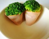 弁当★楊枝のいらないブロッコリーハム包み作り方4写真
