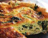 ほうれん草とサーモンの厚焼きキッシュ作り方9写真