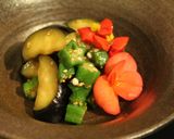 オクラと茄子の和え物作り方4写真
