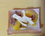 納豆とパプリカの甘酢漬けのトースト作り方3写真