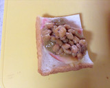 夕食の残りのカレー&納豆トースト作り方2写真