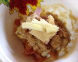 福神漬け入り焼き納豆カレー作り方3写真