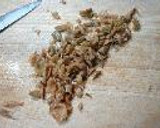 中華風ザーサイ入り納豆と蒸し茄子和え作り方3写真
