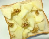 Cheeza×粉チ✫蜂蜜りんごトースト作り方2写真