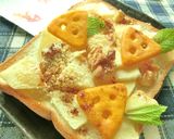 Cheeza×粉チ✫蜂蜜りんごトースト作り方5写真