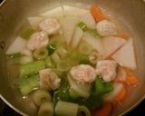 ベジ♪鶏団子と常備野菜のスープ作り方3写真
