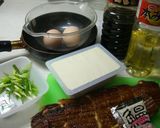 豆腐入り鰻玉丼作り方1写真