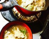 彼氏絶賛！春キャベツと豚肉のお味噌汁作り方4写真